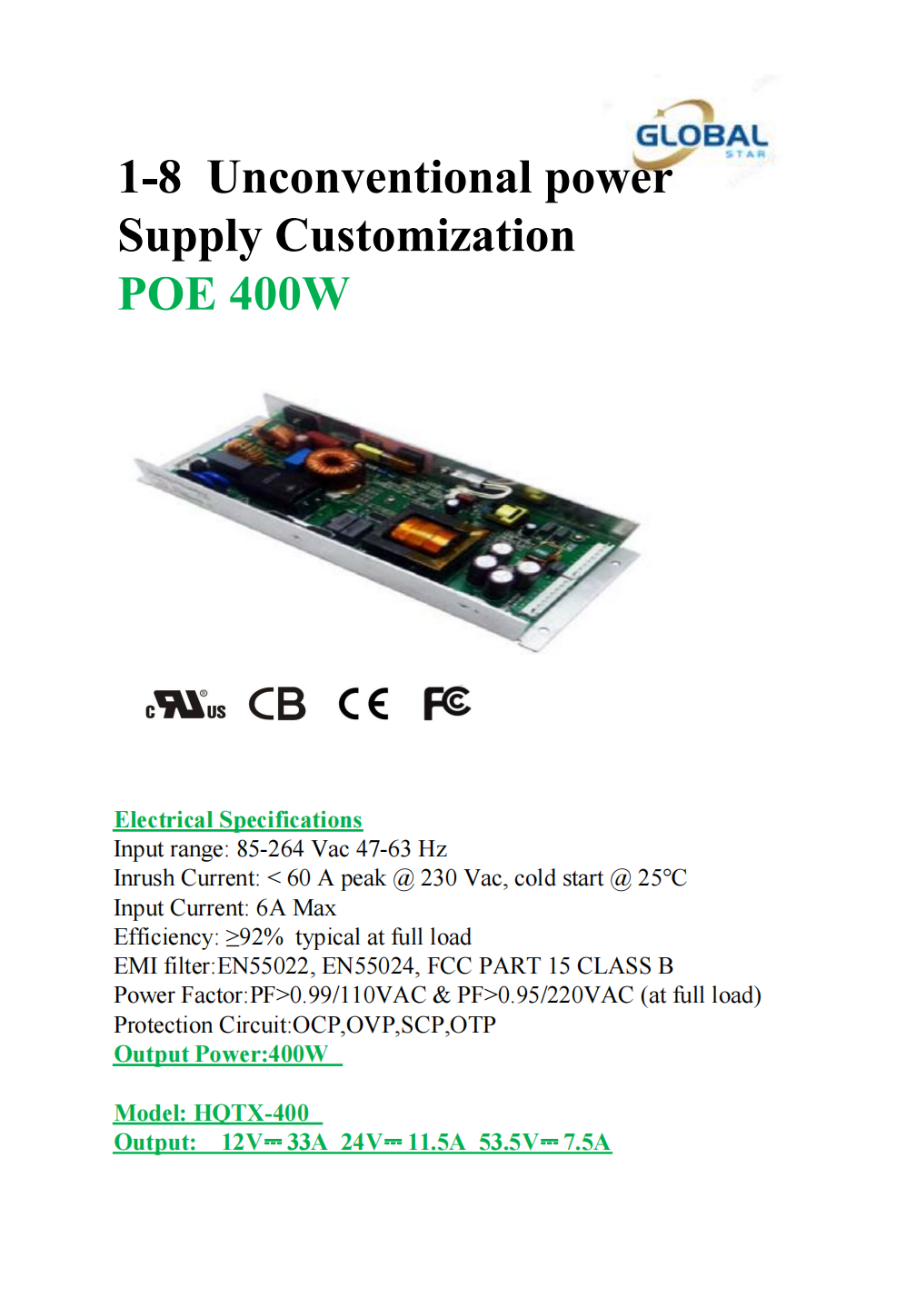 Unconventional power Supply Customization POE 400W.png