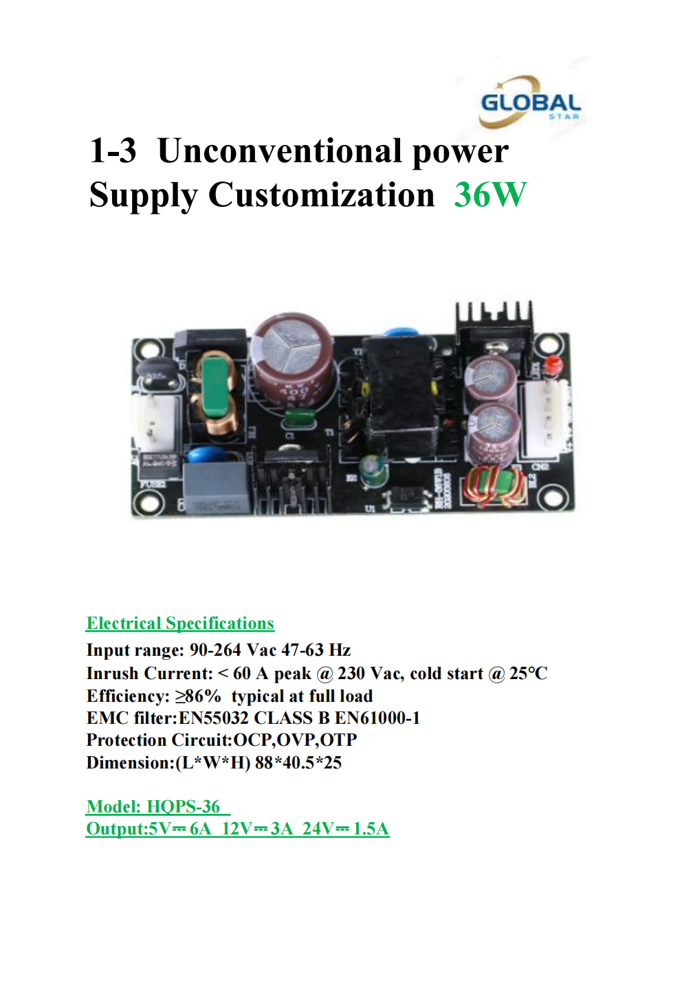 Unconventional power Supply Customization  36W.png