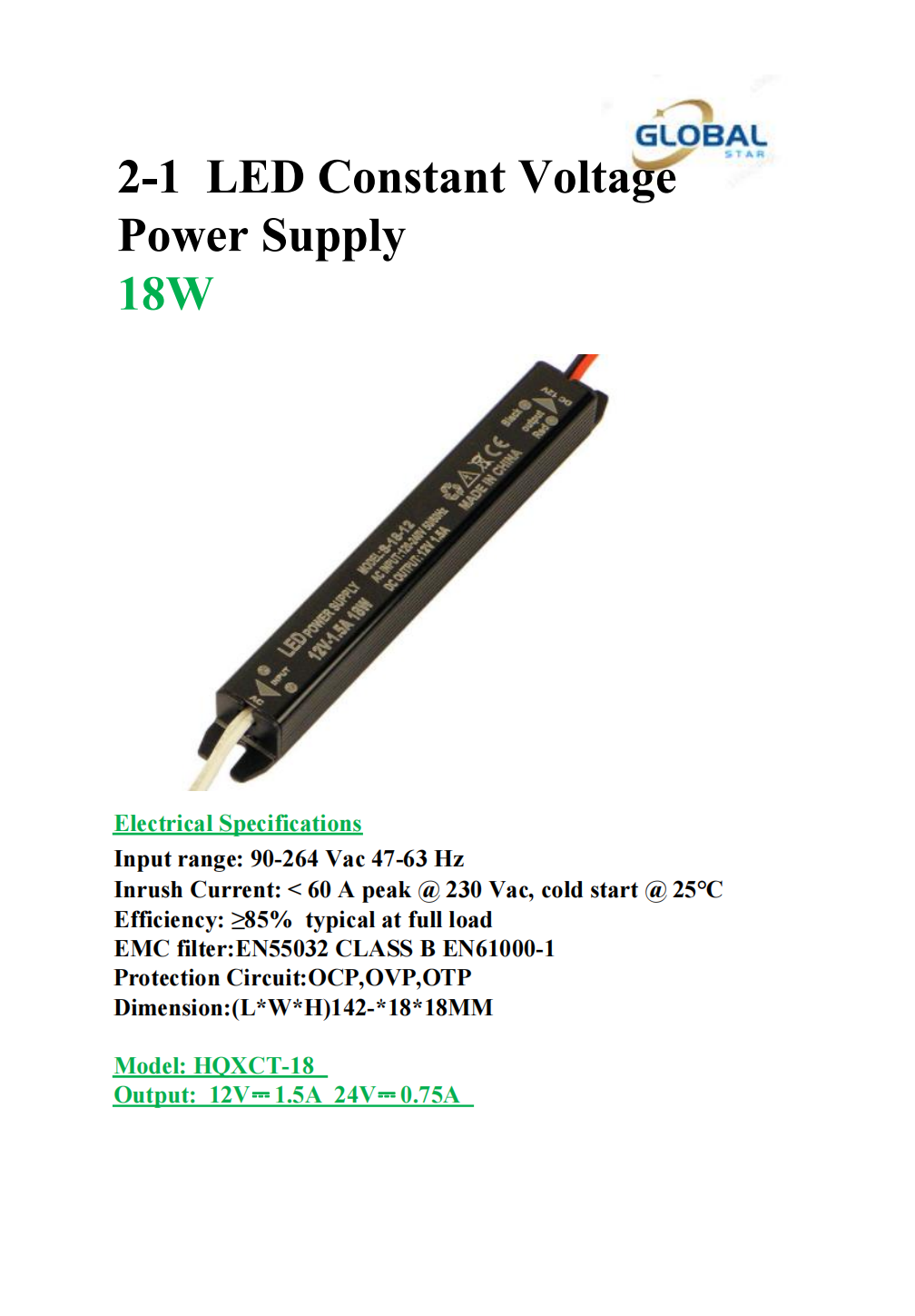 LED Constant Voltage Power Supply18W.png
